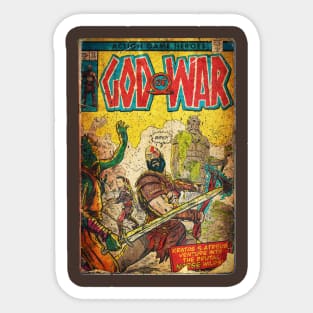 COMIC VINTAGE KRATOS Sticker